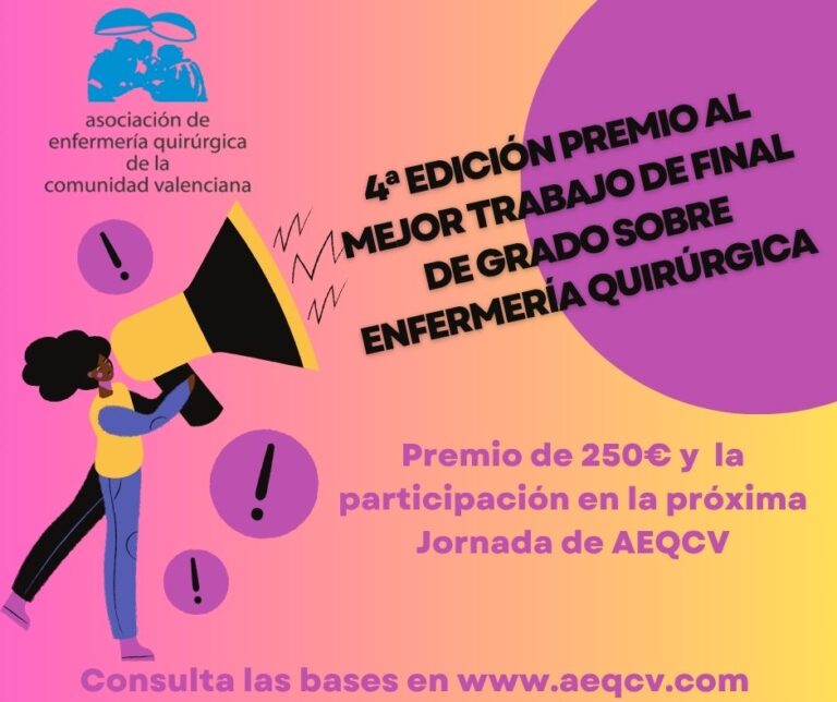 PREMIO AL MEJOR TRABAJO DE FIN DE GRADO SOBRE ENFERMERÍA QUIRÚRGICA (4ª edición)